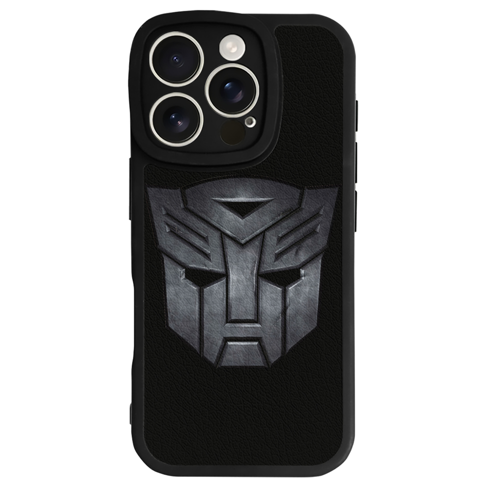 （画像用） Transformers トランスフォーマー 【iPhone 16シリーズ対応】シリコンスマホケース（レザー調） 材質：シリコン